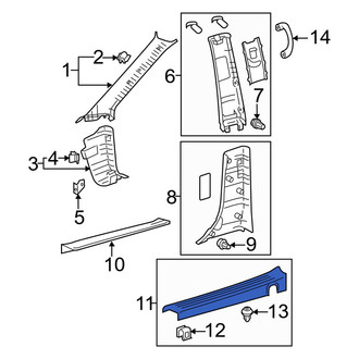 Toyota OE - Rear Left Door Sill Plate
