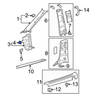 Toyota OE - Trunk Trim Panel Clip