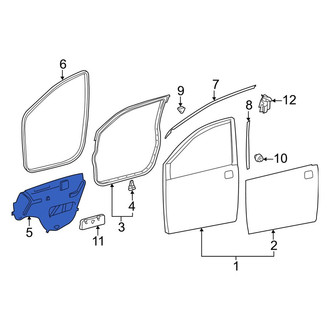 Toyota OE - Front Left Door Water Deflector