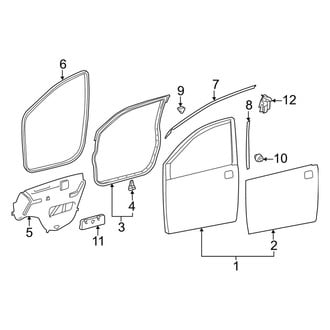 Toyota OE - Front Door - Door & Components