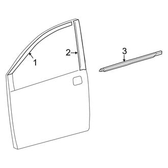 Toyota OE - Front Door - Exterior Trim