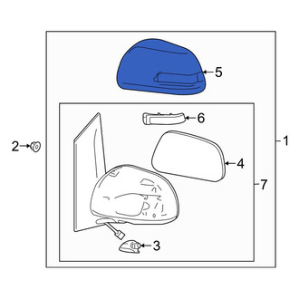 Toyota OE - Front Right Outer Door Mirror Cover