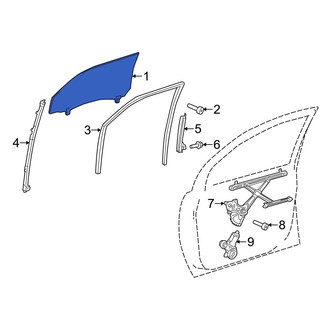 Toyota OE - Front Left Door Glass