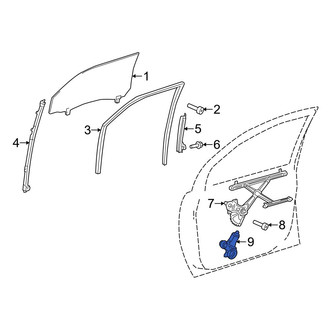 Toyota OE - Front Right Window Motor