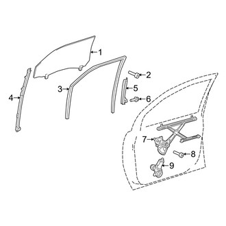 Toyota OE - Front Door - Glass & Hardware