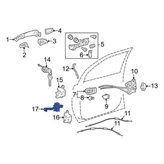 Toyota OE - Front Left Door Check