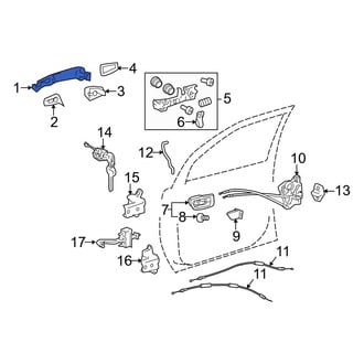 Toyota OE - Front Outer Exterior Door Handle