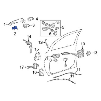 Toyota OE - Front Exterior Door Handle Pad