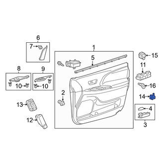 Toyota OE - Front Door Lock Switch