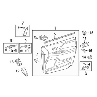 Toyota OE - Front Door - Interior Trim
