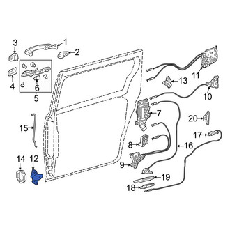 Toyota OE - Front Sliding Door Striker