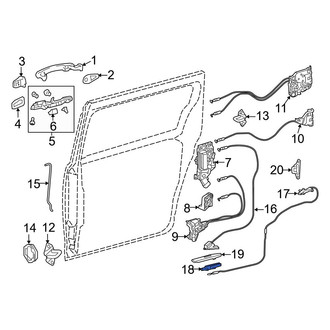 Toyota OE - Lower Sliding Door Stop Bumper