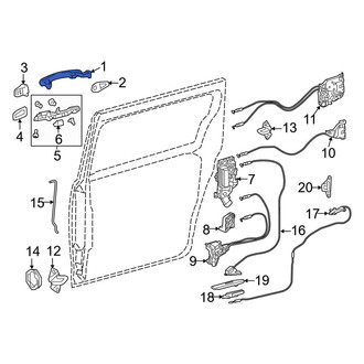 Toyota OE - Outer Sliding Door Handle