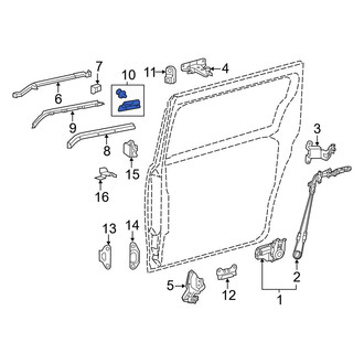 Toyota OE - Left Center Sliding Door Track Bracket
