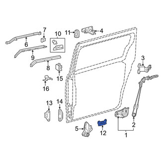 Toyota OE - Lower Sliding Door Stop Bumper