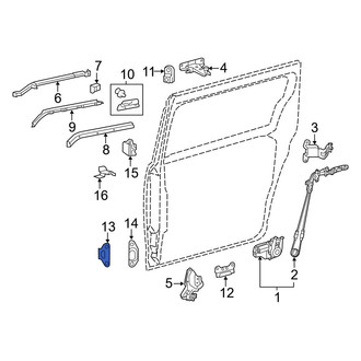 Toyota OE - Outer Sliding Door Stop Bumper