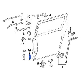 Toyota OE - Inner Sliding Door Stop Bumper
