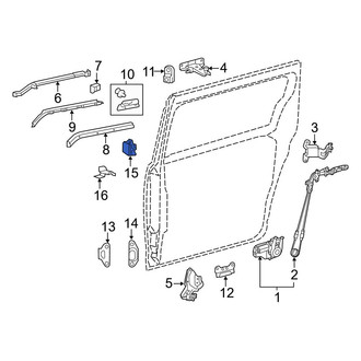Toyota OE - Right Center Sliding Door Track Bracket