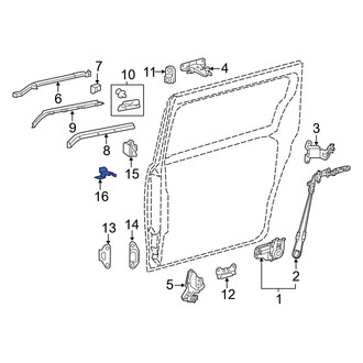Toyota OE - Left Center Sliding Door Track Bracket