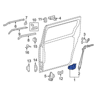 Toyota OE - Left Power Sliding Door Motor