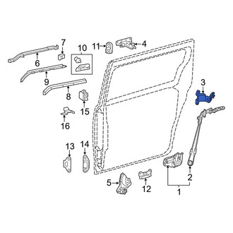 Toyota OE - Left Sliding Door Roller