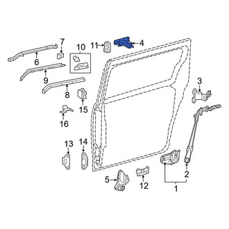 Toyota OE - Left Upper Sliding Door Roller