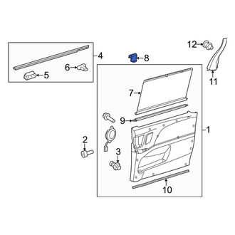 Toyota OE - Door Glass Sunshade Bracket
