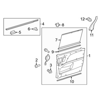 Toyota OE - Side Loading Door - Interior Trim