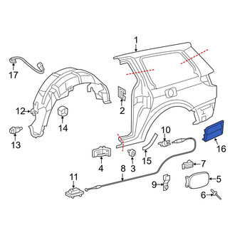 Toyota OE - Rear Left Quarter Panel Vent