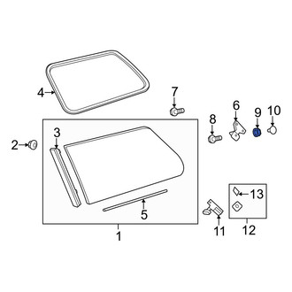 Toyota OE - Quarter Panel Glass Latch Bushing