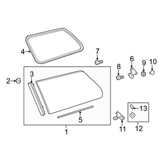 Toyota OE - Side Panel - Side Glass