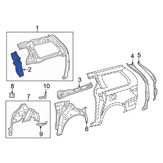 Toyota OE - Left Quarter Panel Brace