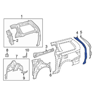 Toyota OE - Left Body D-Pillar