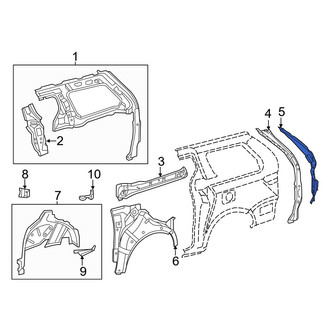 Toyota OE - Rear Left Quarter Panel Gutter