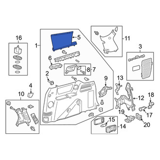 Toyota OE - Left Back Glass Sunshade