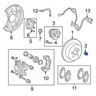 Toyota OE - Disc Brake Rotor Set Screw