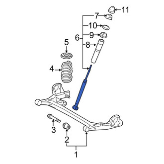 Toyota OE - Rear Suspension Shock Absorber