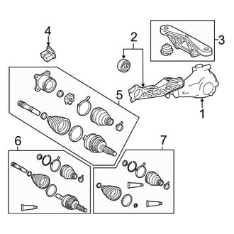 Toyota OE - Rear Suspension - Drive Axles (AWD)