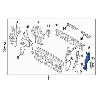 Toyota OE - Rear Left Rear Body Panel Extension