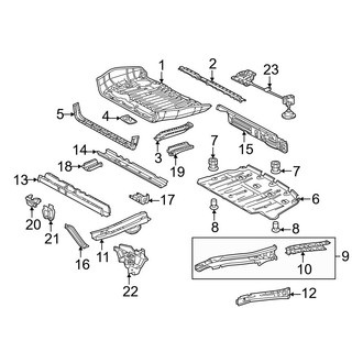 Toyota OE - Rear Body & Floor - Floor & Rails