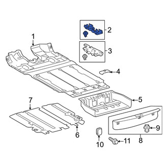 Toyota OE - Front Floor Carpet Bracket