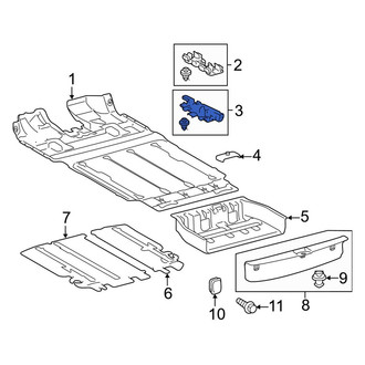 Toyota OE - Rear Left Floor Carpet Bracket