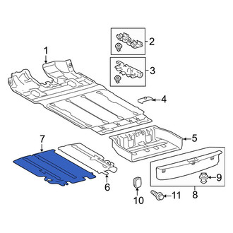 Toyota OE - Rear Left Floor Mat