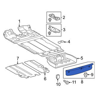 Toyota OE - Rear Liftgate Trim Scuff Plate