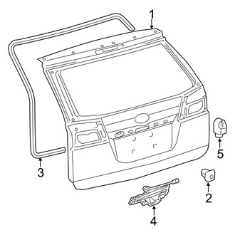 Toyota OE - Lift Gate - Gate & Hardware