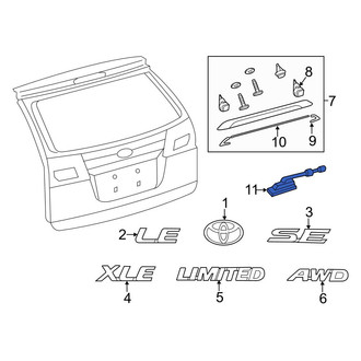Toyota OE - Rear Trunk Lid Release Switch