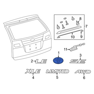 Toyota OE - Rear Deck Lid Emblem