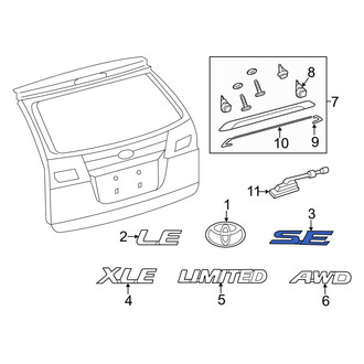 Toyota OE - Rear Hatch Emblem