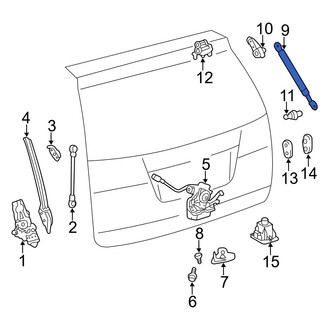 Toyota OE - Left Liftgate Lift Support