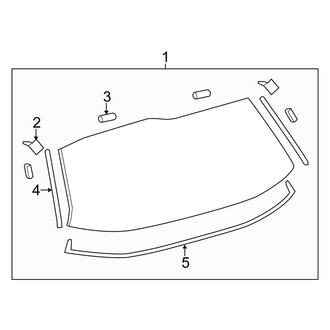 Toyota OE - Lift Gate - Glass